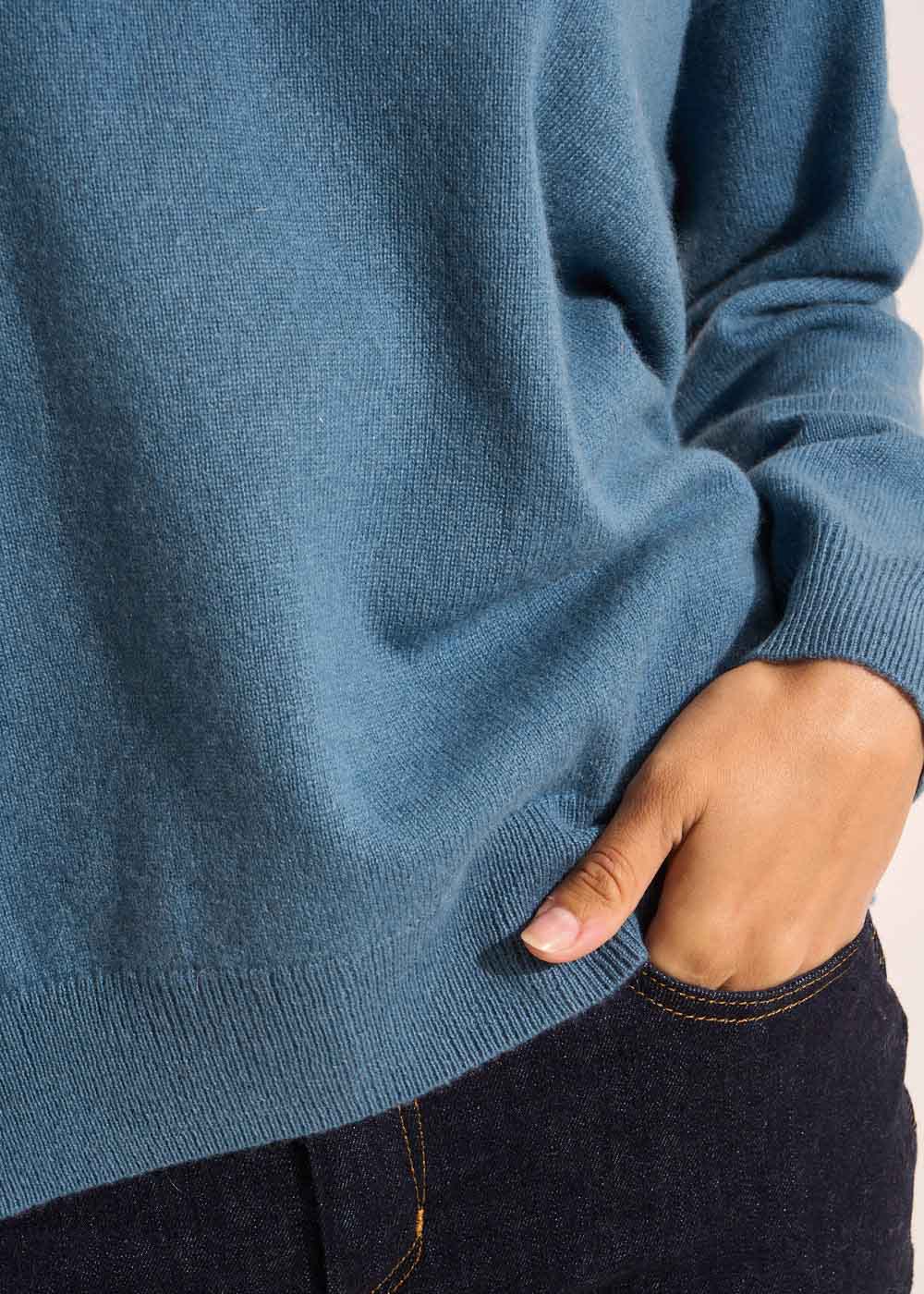 MAPOUPYNOU Pull col V en cachemire à manches longues - 4 - Sud Express - Sud Express