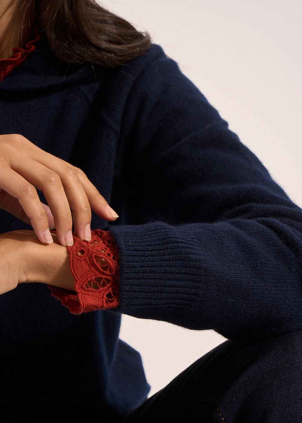 MYBABINOU Hoodie à capuche en cachemire - 2 - Sud Express - Sud Express