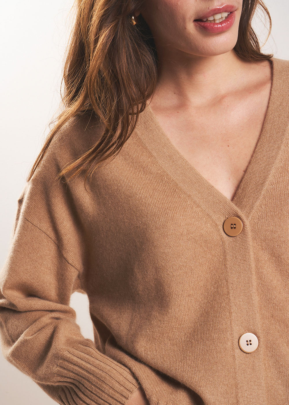 GRAMMAX Gilet ample avec col V en cachemire - 4 - Sud Express - Sud Express