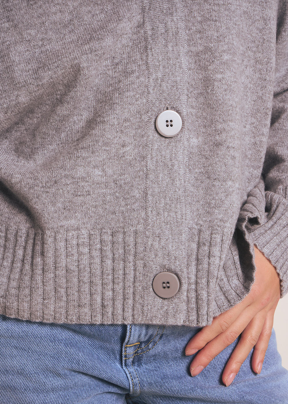 GRAMMAX Gilet ample avec col V en cachemire - 2 - Sud Express - Sud Express