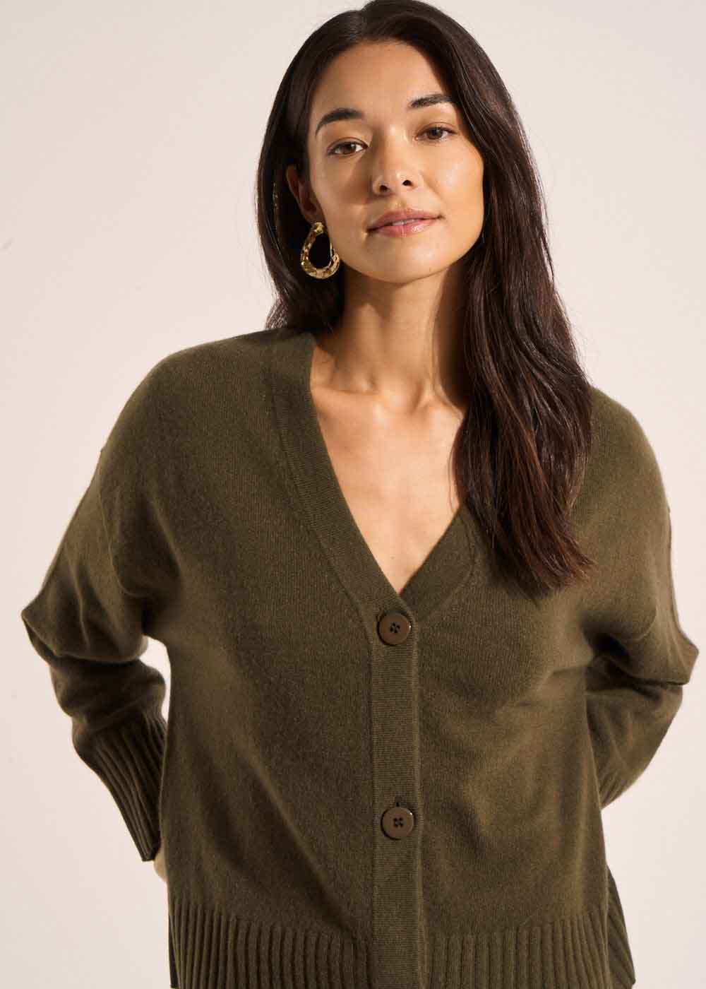 GRAMMAX Gilet ample avec col V en cachemire - 4 - Sud Express - Sud Express