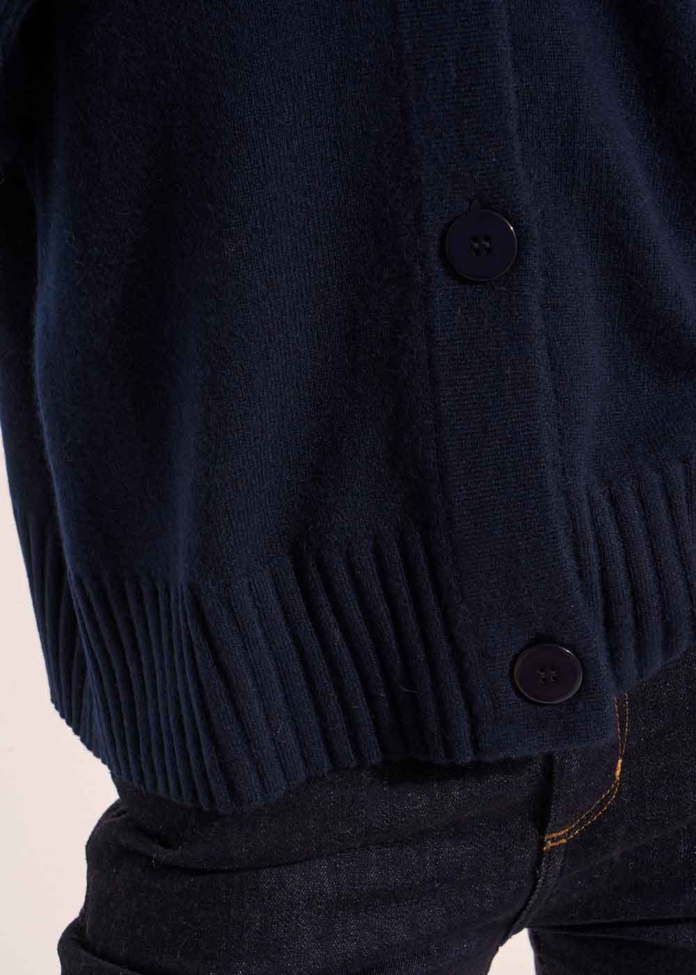 Gilet ample avec col V en cachemire - Sud Express - 4 - Sud Express