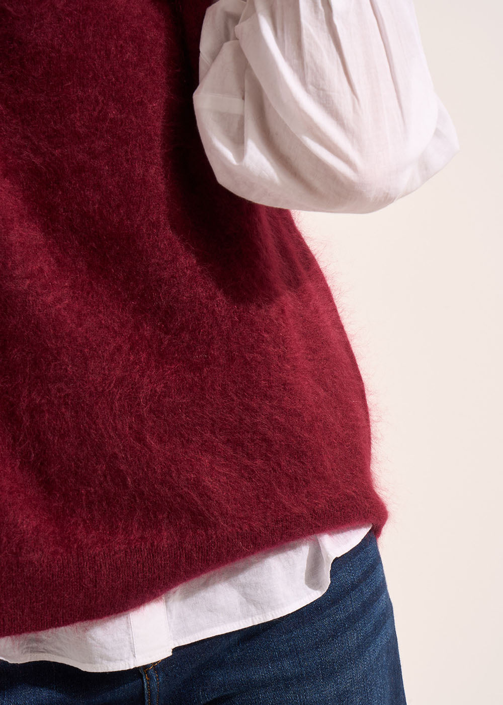 Pull ample sans manches à col rond - Sud Express - 4 - Sud Express