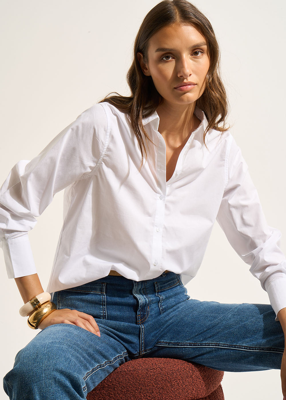 Chemise coupe droite à manches longues - Sud Express - 7 - Sud Express