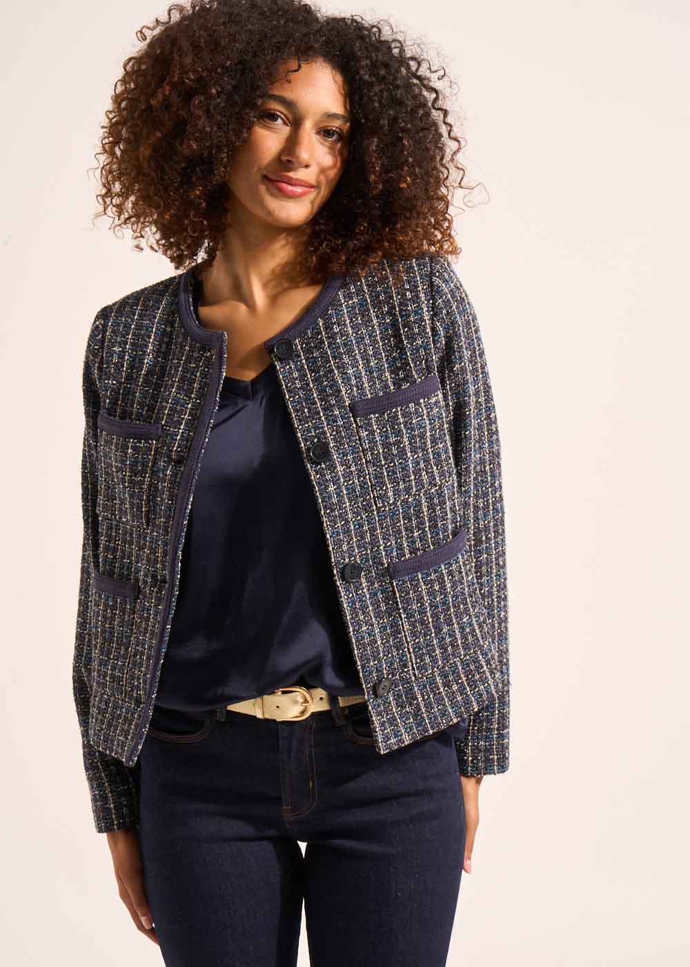 VITEZA Veste courte en tweed - 1 - Sud Express - Sud Express