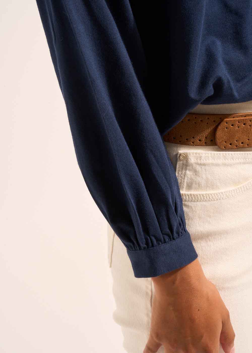 Top en jersey détails brodés - Sud Express - 6 - Sud Express