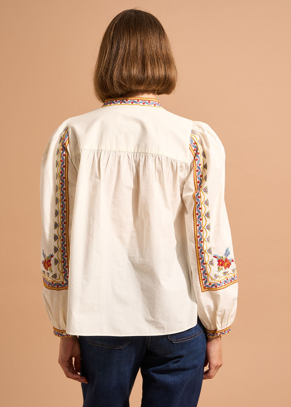 Blouse à broderies - Sud Express - 3 - Sud Express