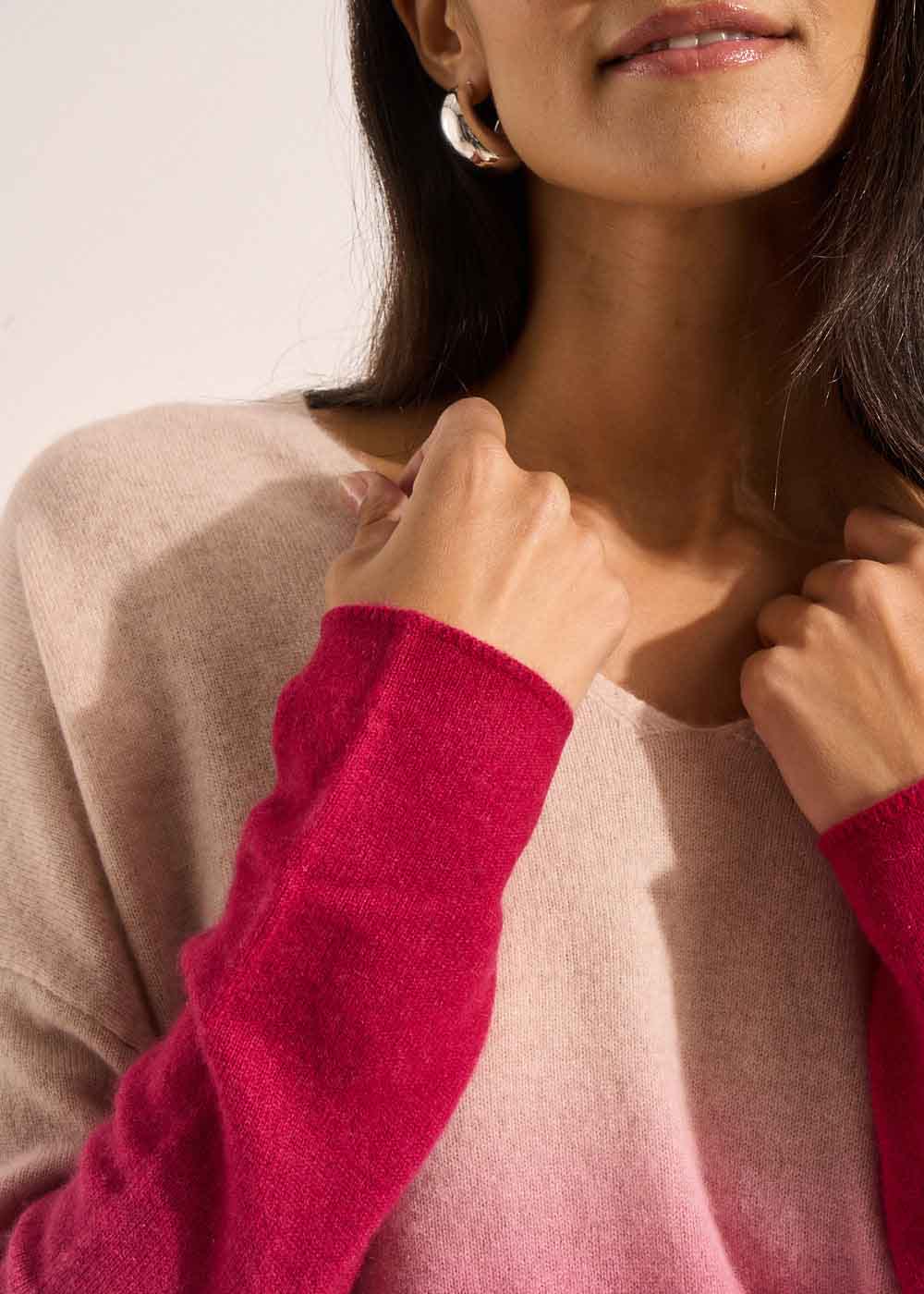 MATIOULA Pull cachemire dégradé encolure V - 2 - Sud Express - Sud Express