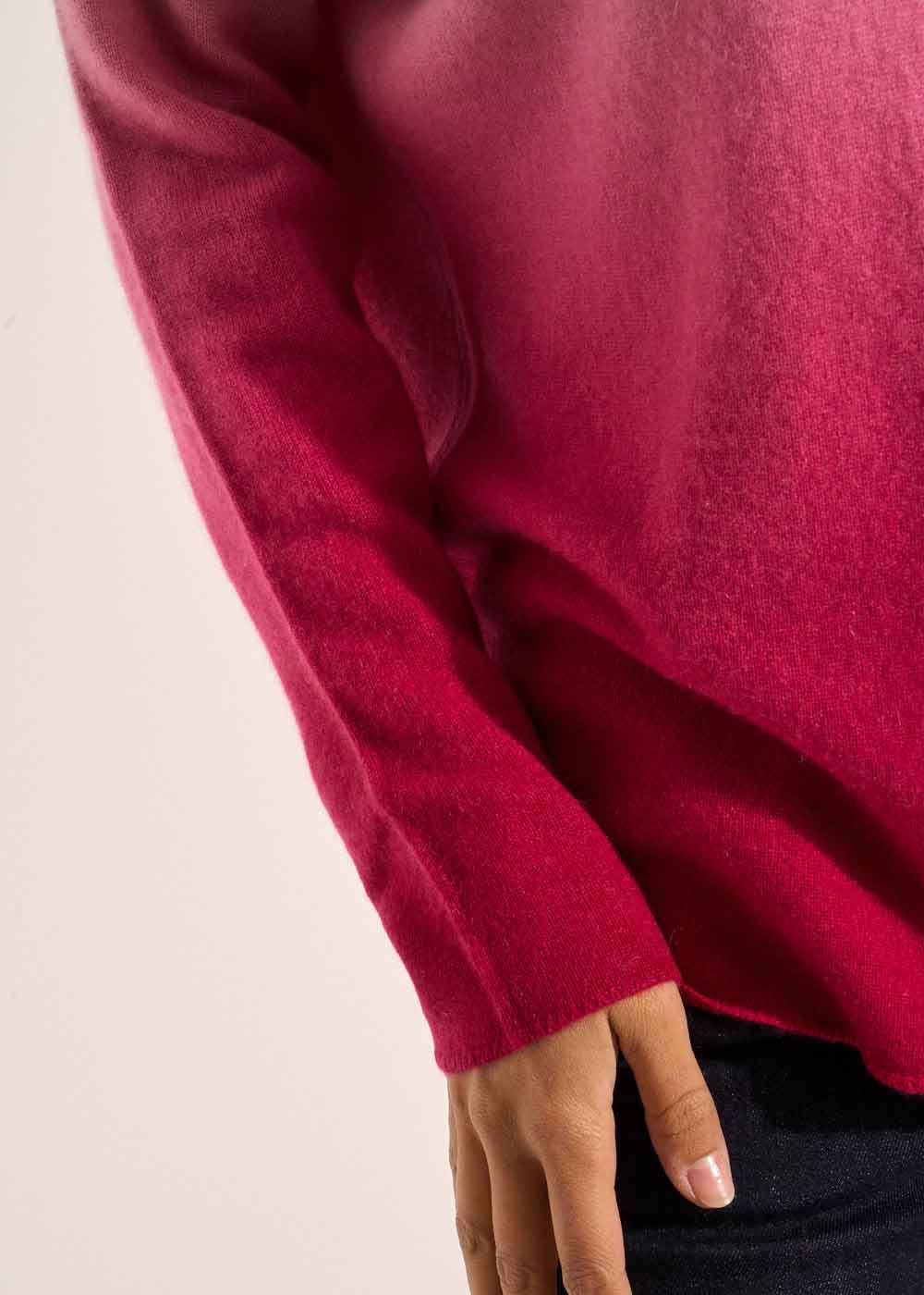 Pull cachemire dégradé encolure V - Sud Express - 5 - Sud Express