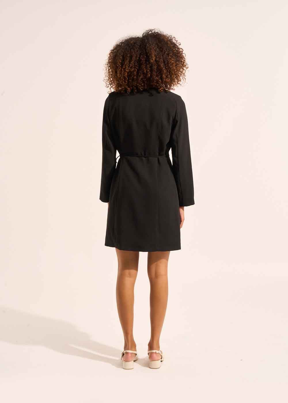 RAMELIA Robe courte coupe portefeuille à manches longues - 3 - Sud Express - Sud Express