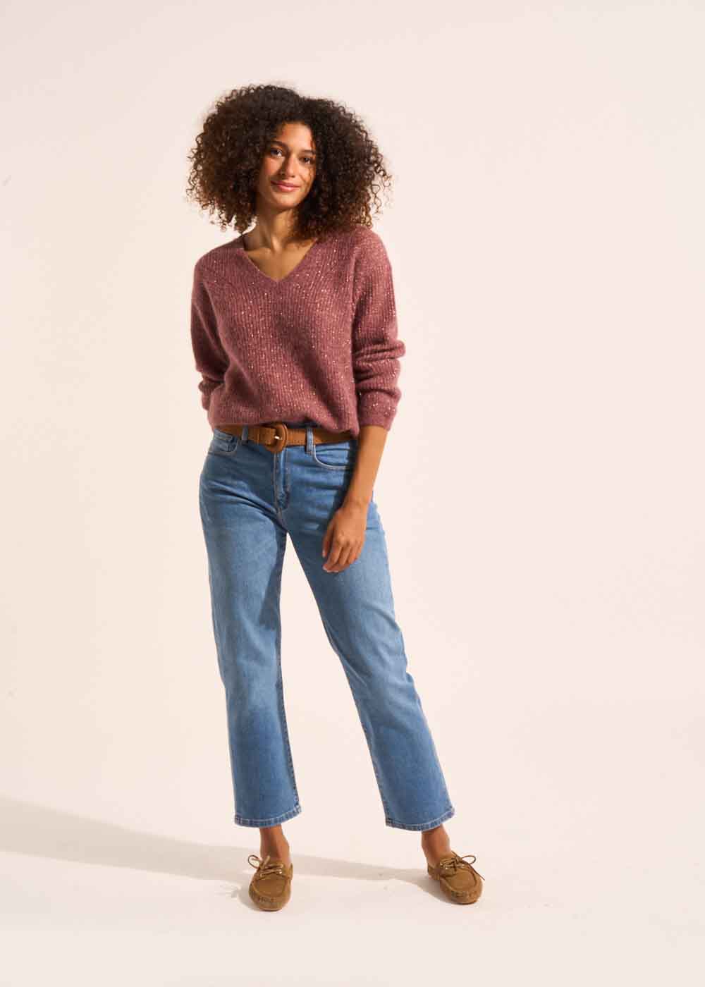 SOPHIE MEDIUM STONE Jean droit 5 poches - 4 - Sud Express - Sud Express