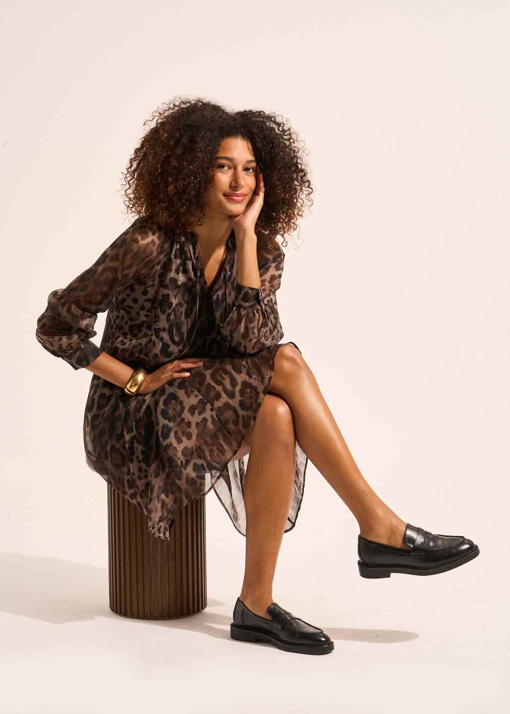 RAMOKA Robe courte léopard - 1 - Sud Express - Sud Express