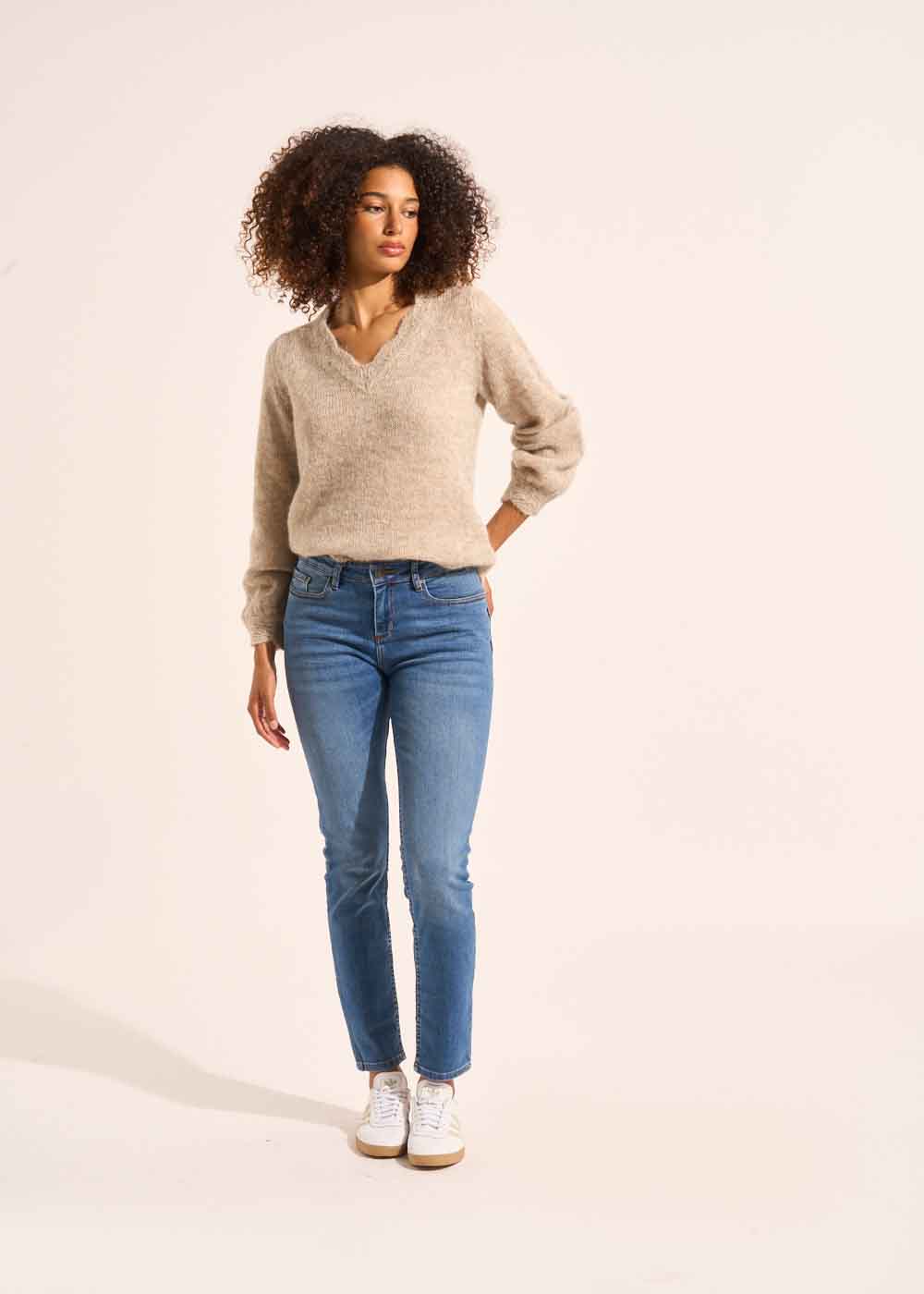 STELLA MEDIUM STONE Jean slim cinq poches - 1 - Sud Express - Sud Express