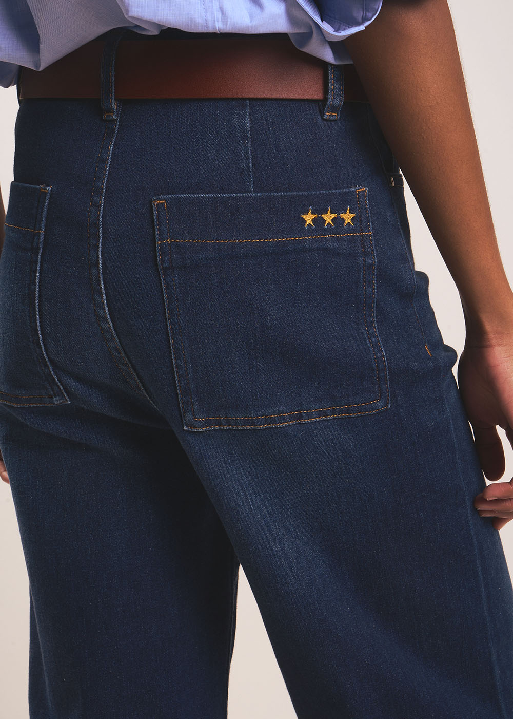 Jean large taille haute - Sud Express - 4 - Sud Express