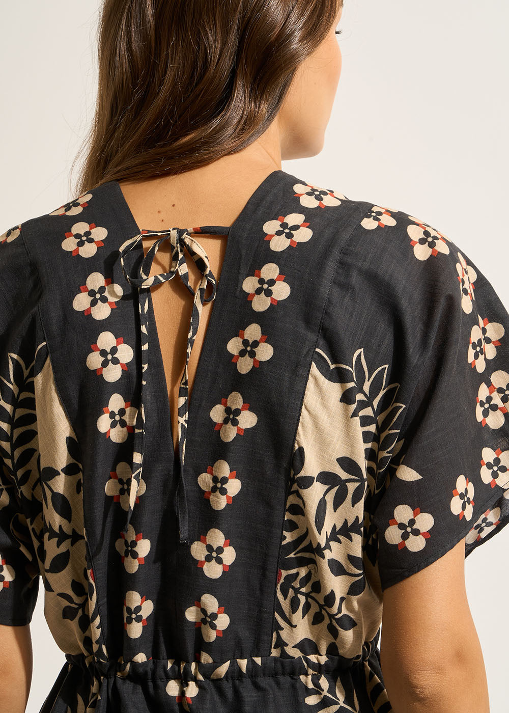 Robe longue imprimé placé - Sud Express - 4 - Sud Express