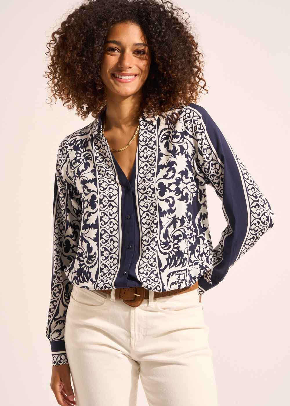 CAYAMA Chemise imprimée - 1 - Sud Express - Sud Express