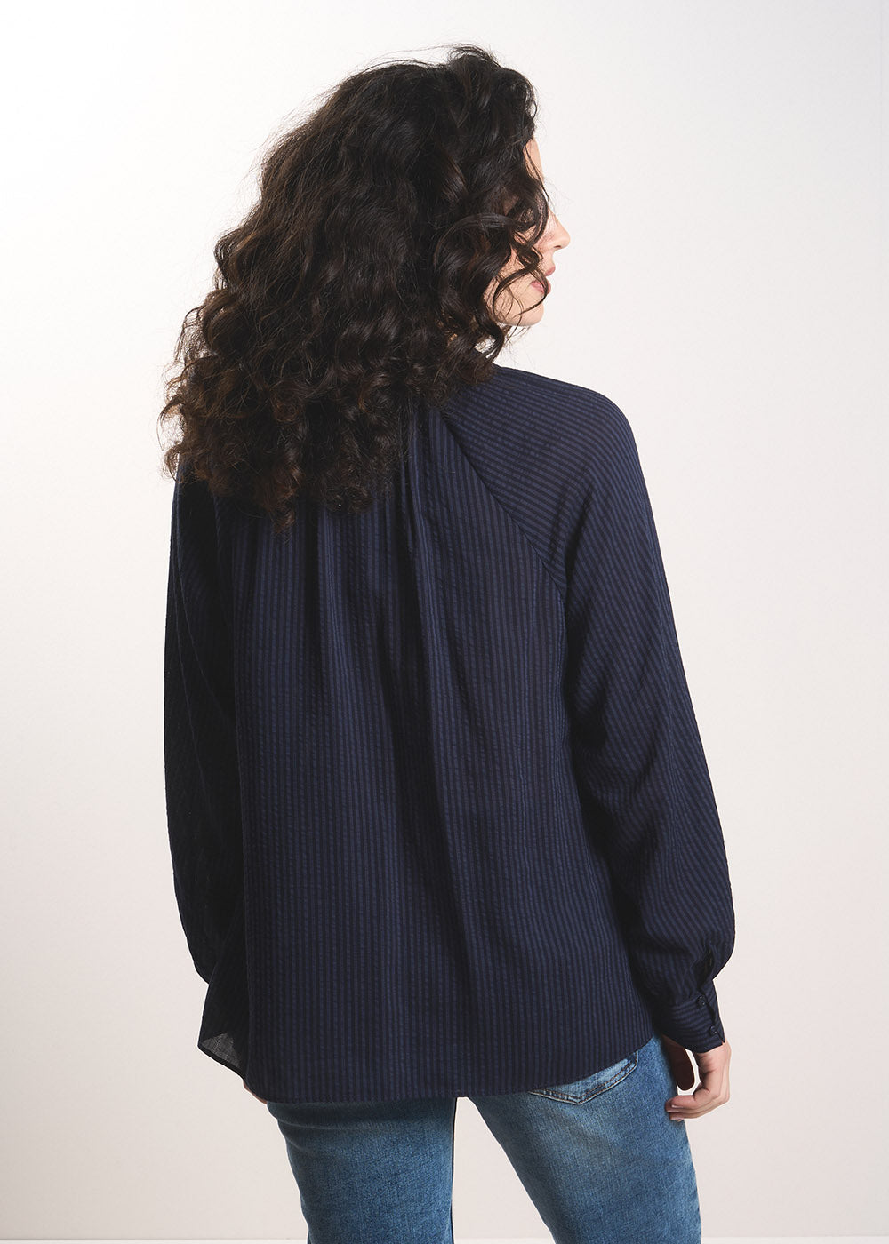 TITA Blouse fluide à col croquet et manches raglan - 3 - Sud Express - Sud Express