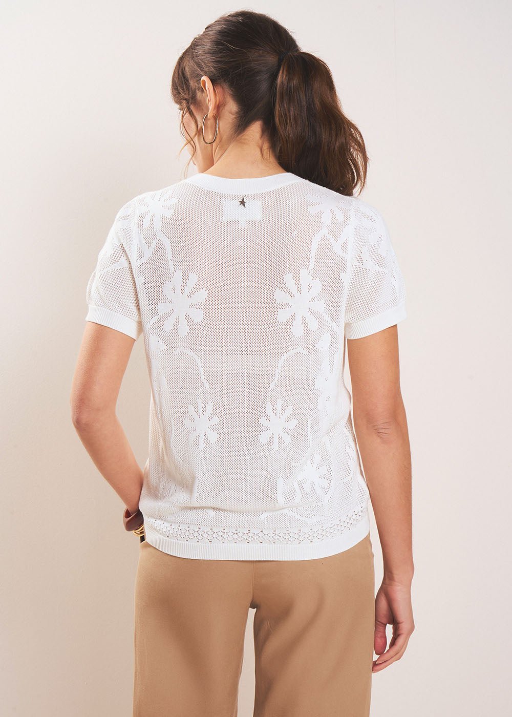 GISELLE Gilet court fleuri manches courtes - 3 - Sud Express - Sud Express