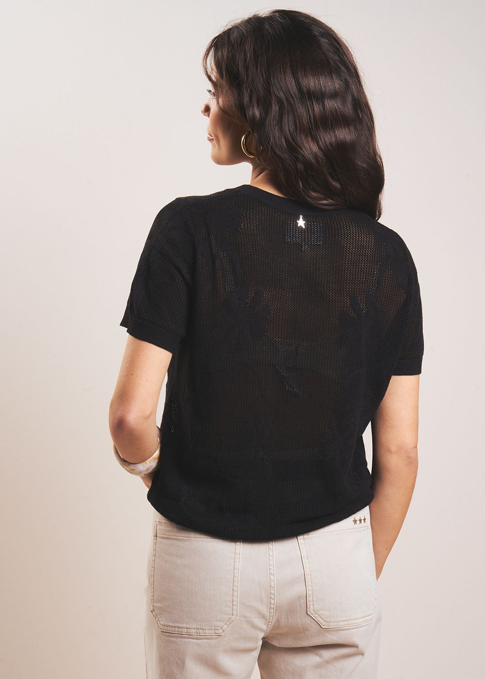 GISELLE Gilet court fleuri manches courtes - 3 - Sud Express - Sud Express