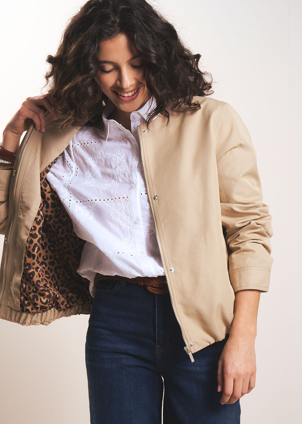 VERTI Blouson court à col ras du cou - 2 - Sud Express - Sud Express