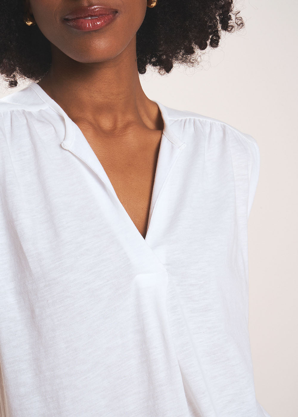 THIERRA Débardeur fluide à décolleté V et jeu de fronces - 2 - Sud Express - Sud Express