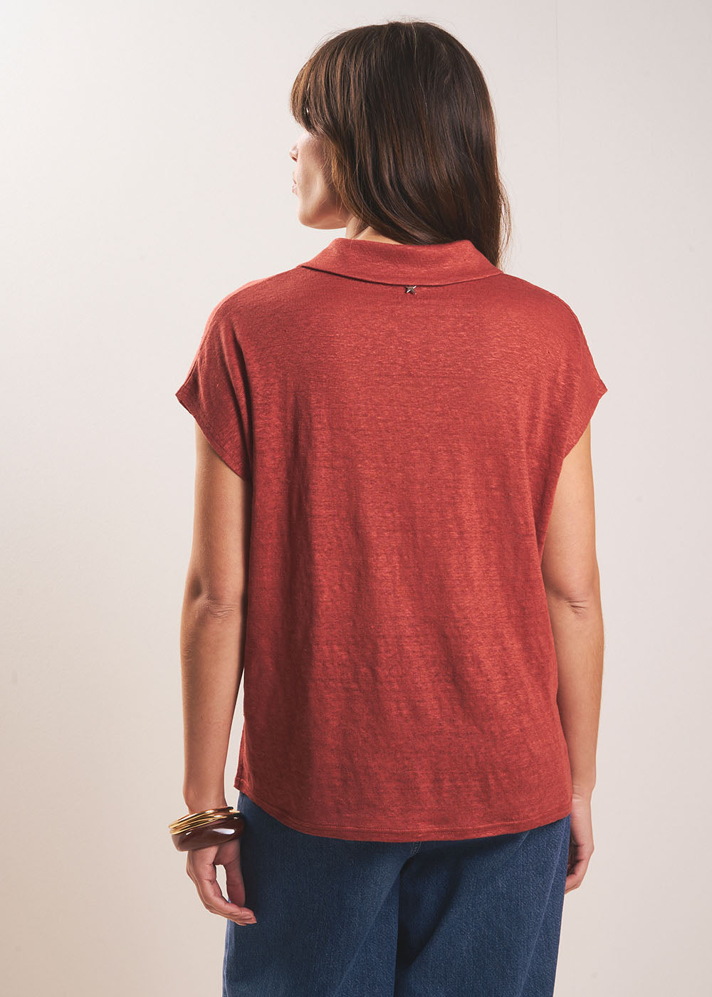 TESSALY T-shirt à col chemise - 3 - Sud Express - Sud Express