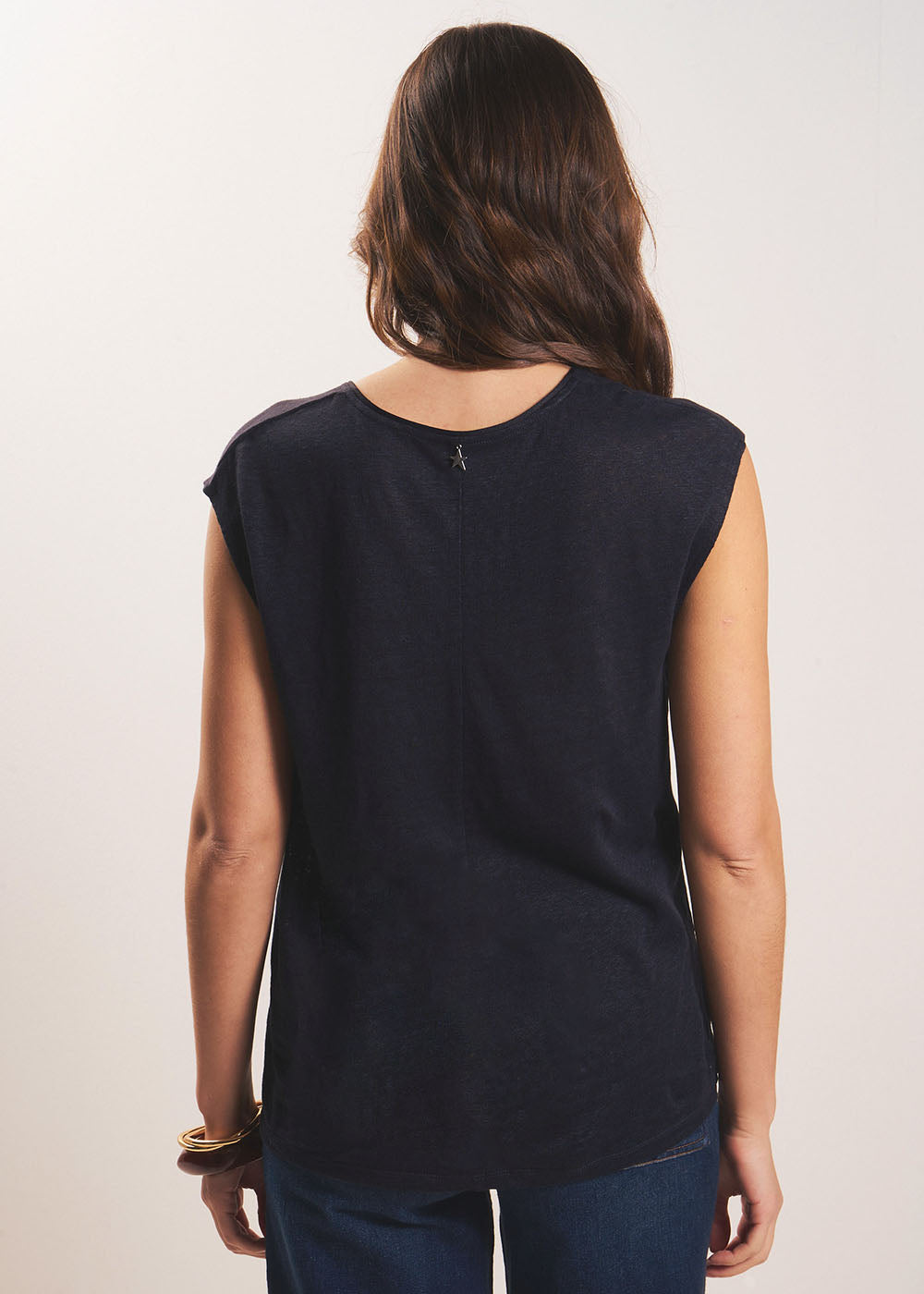 DARIALY Débardeur en lin col V - 3 - Sud Express - Sud Express