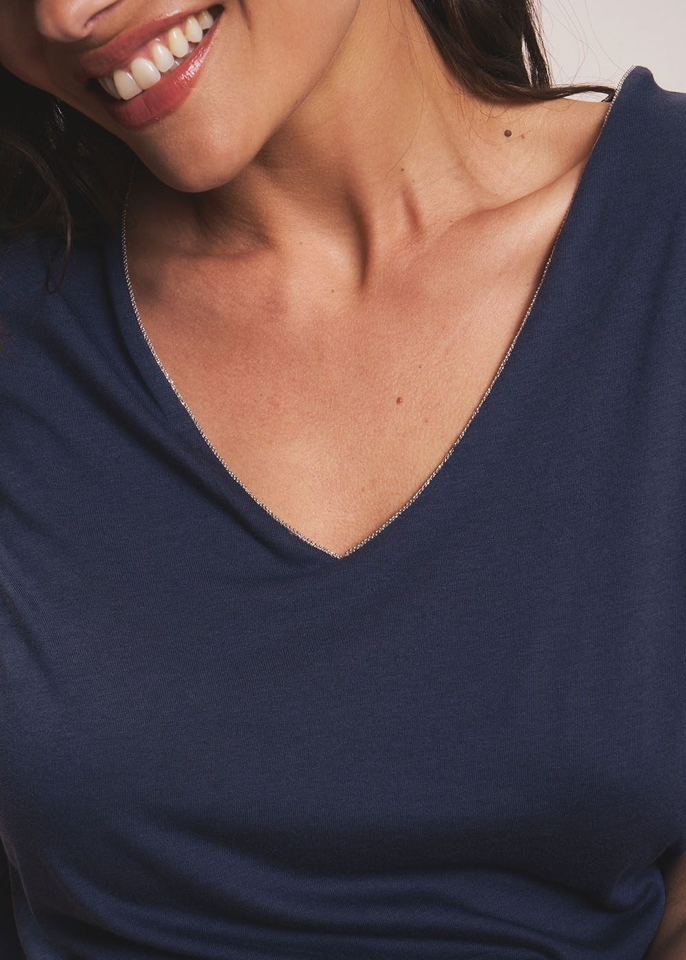 TASHY T-shirt col V - 2 - Sud Express - Sud Express