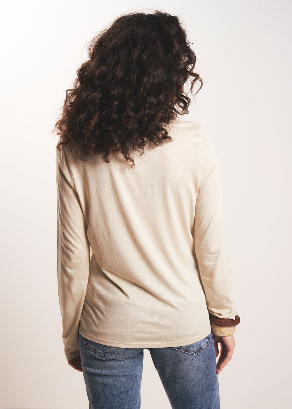 CHIARY Tee-shirt manches longues col chemise - 3 - Sud Express - Sud Express
