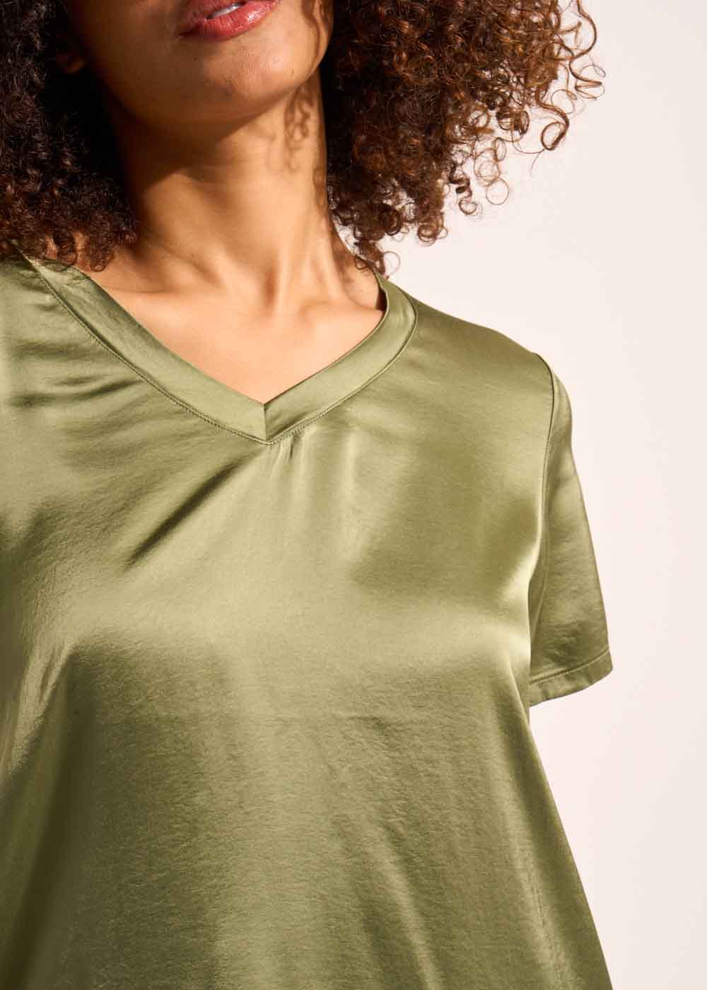 T-shirt à col V et manches courtes - Sud Express - 2 - Sud Express