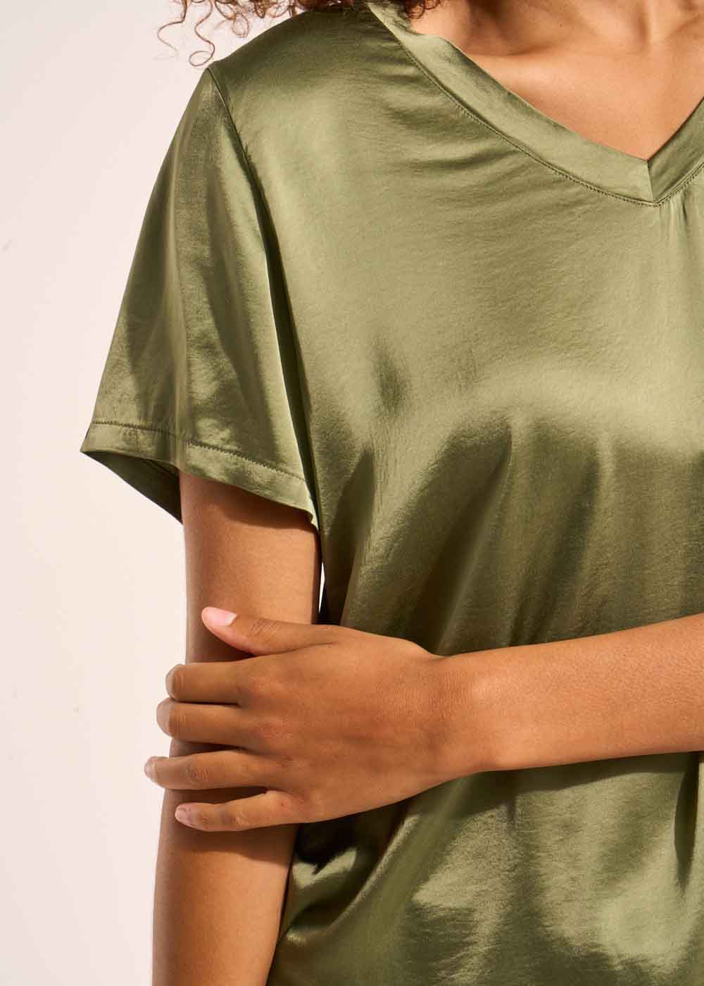 T-shirt à col V et manches courtes - Sud Express - 4 - Sud Express