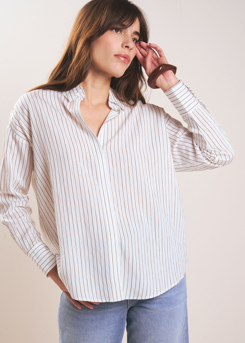 CORNELIA Chemise fluide rayée - 1 - Sud Express - Sud Express