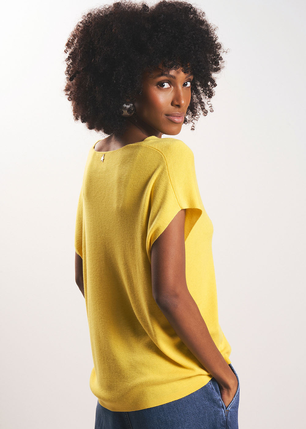 MATINY Pull sans manches à col V en maille côtelée - 4 - Sud Express - Sud Express