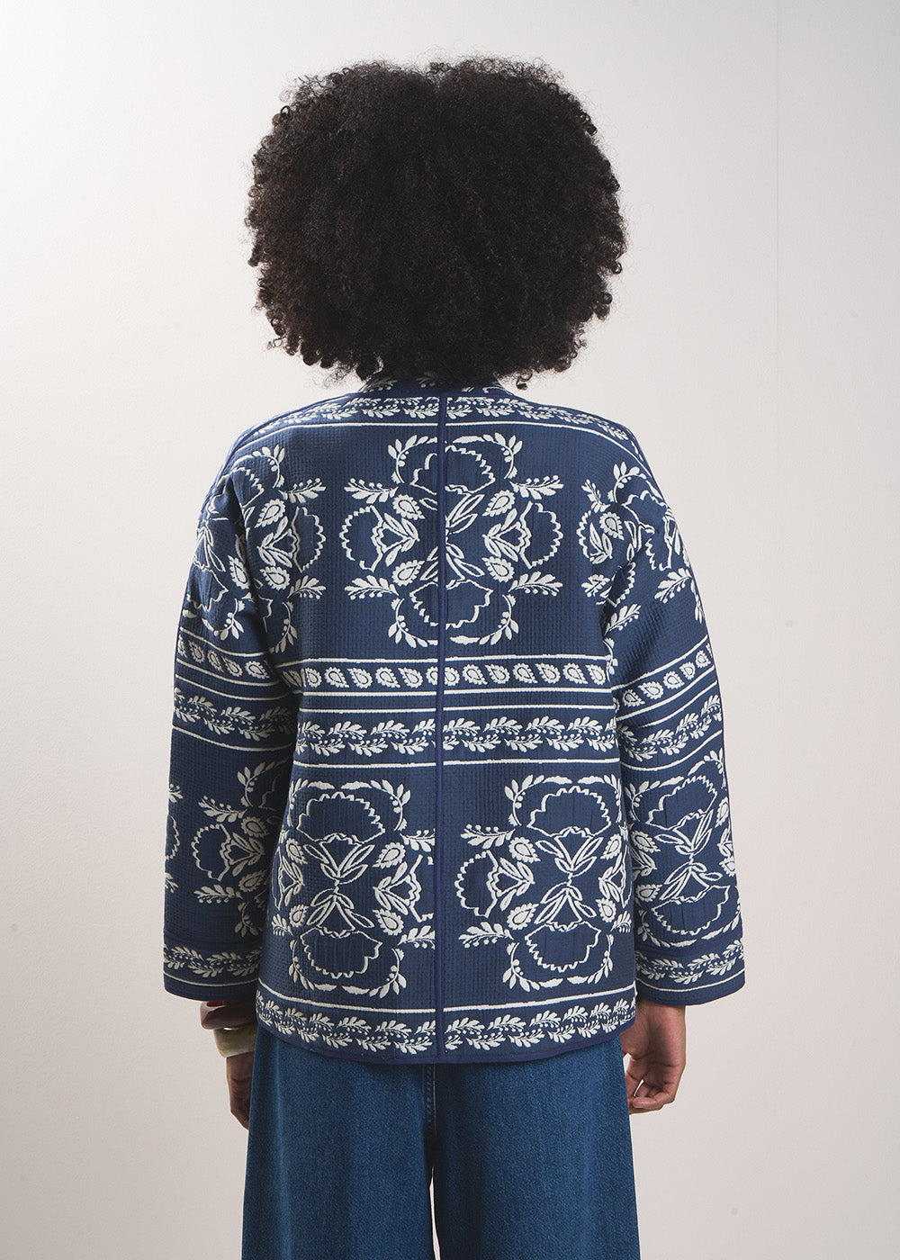 VASTO  Veste jacquard à motif floral - 3 - Sud Express - Sud Express