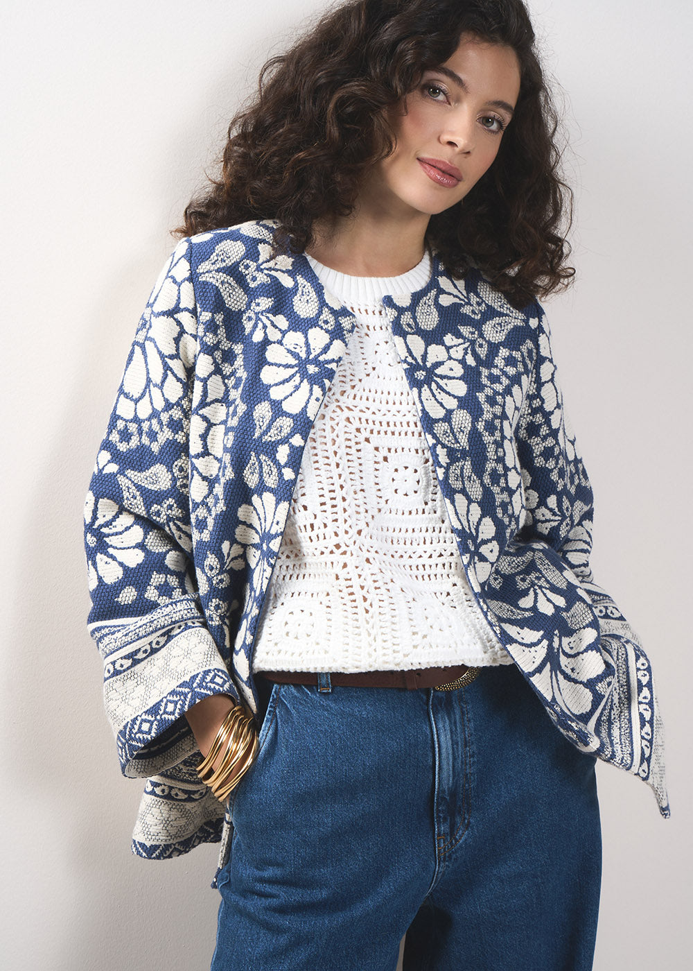 VANOU Veste en coton à motifs floraux - 4 - Sud Express - Sud Express