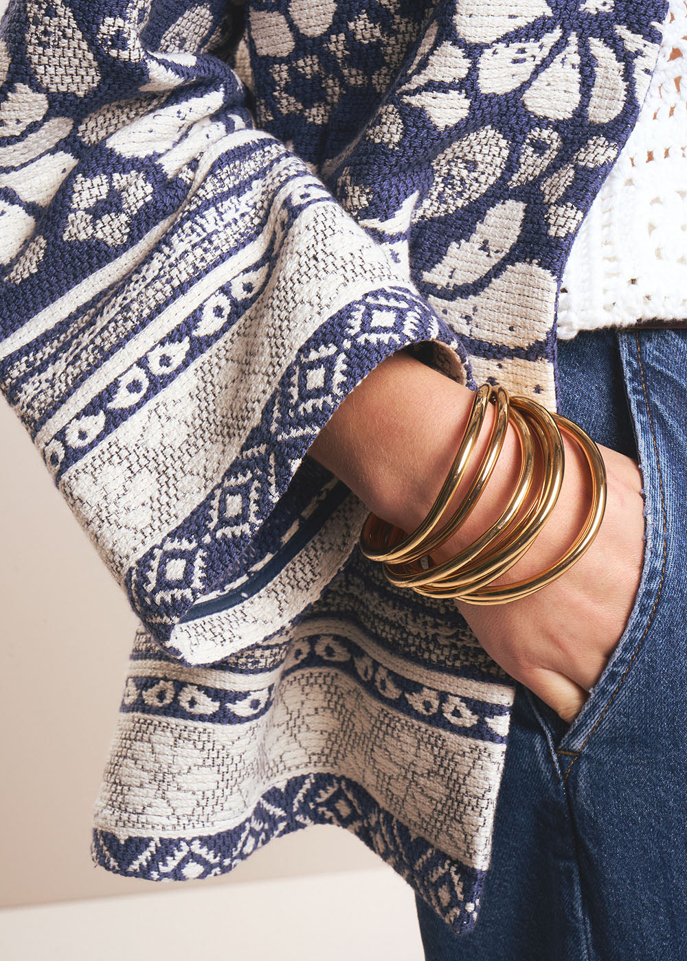 VANOU Veste en coton à motifs floraux - 4 - Sud Express - Sud Express