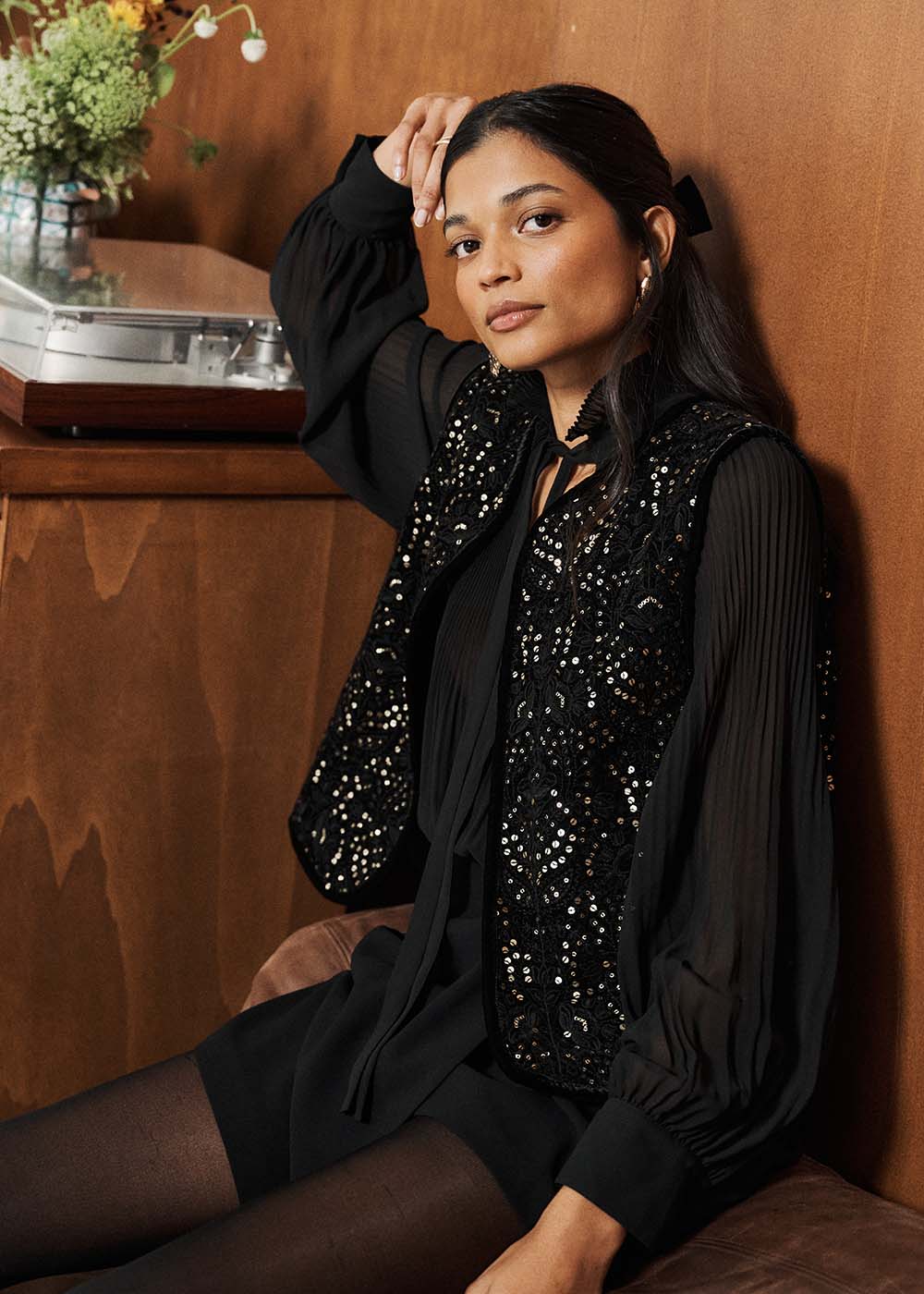 GONI Veste sans manches sequins - 1 - Sud Express - Sud Express