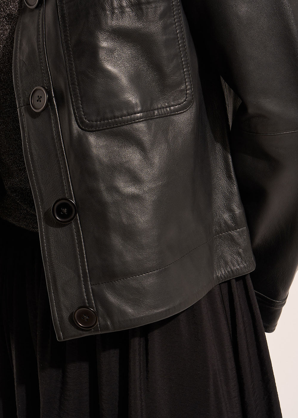 VUATY Veste en cuir lisse - 4 - Sud Express - Sud Express