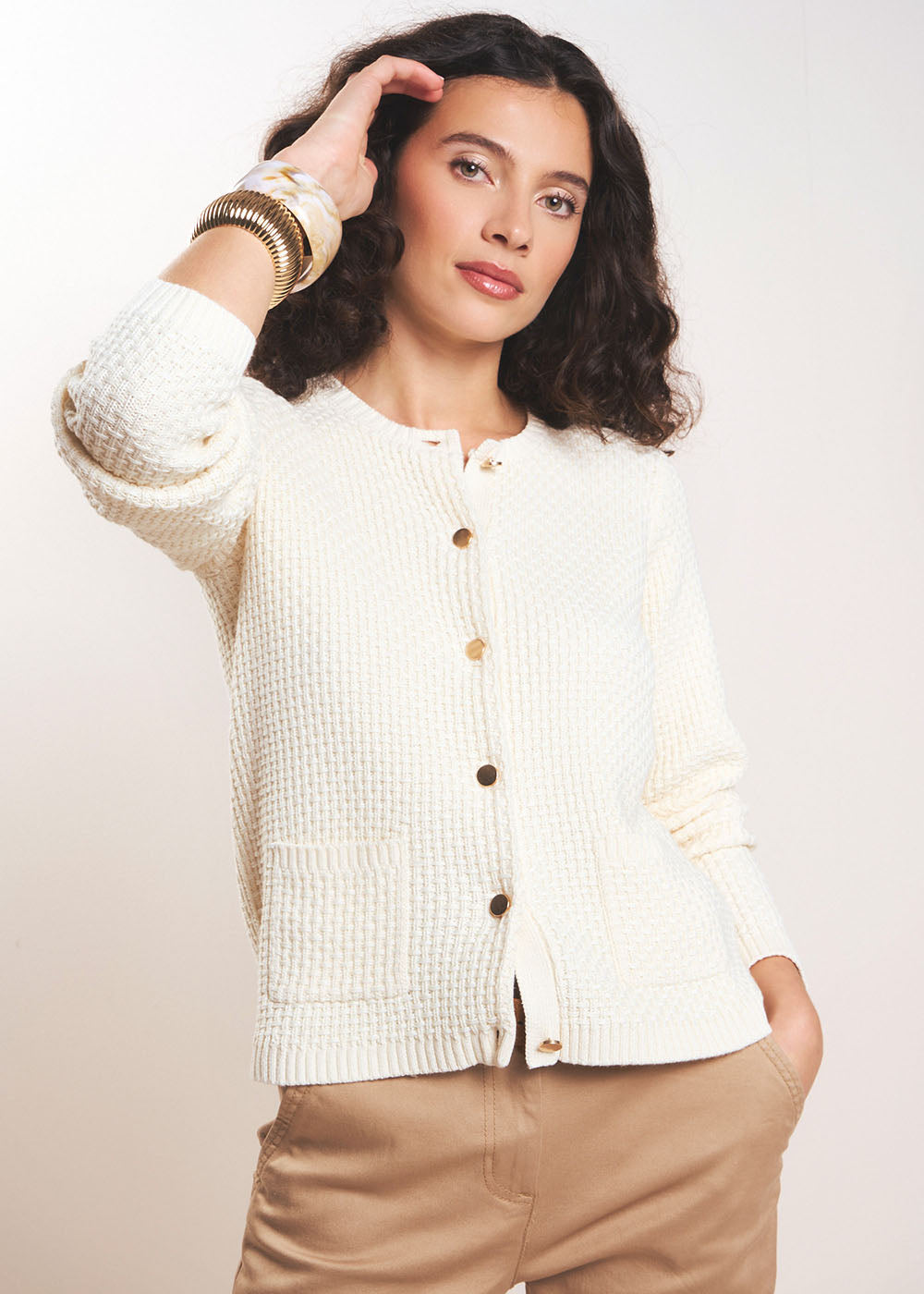 GIMSA Gilet à coupe courte avec poches plaquées - 1 - Sud Express - Sud Express