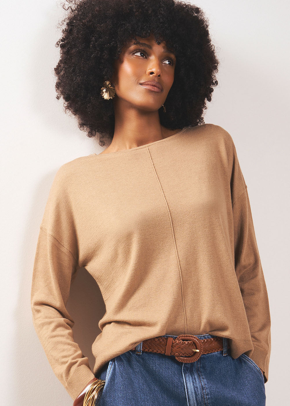 MANONA Pull col bateau oversize - 1 - Sud Express - Sud Express