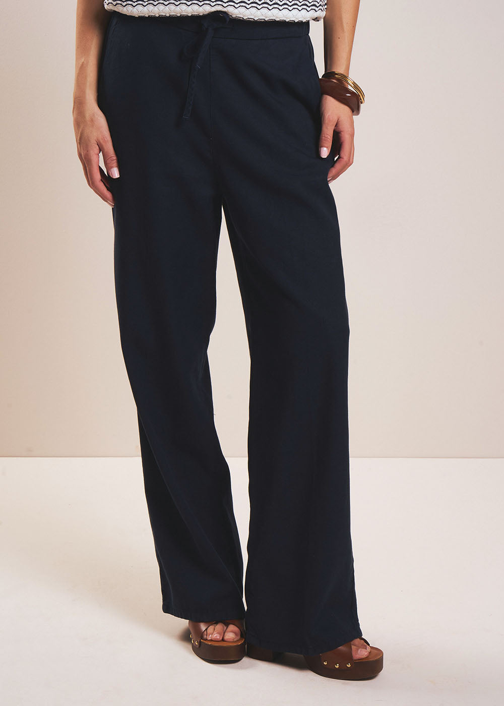 POLY Pantalon droit taille haute - 2 - Sud Express - Sud Express