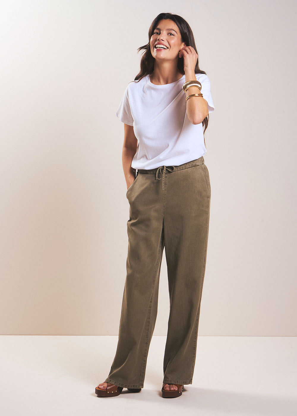 POLY Pantalon droit taille haute - 1 - Sud Express - Sud Express