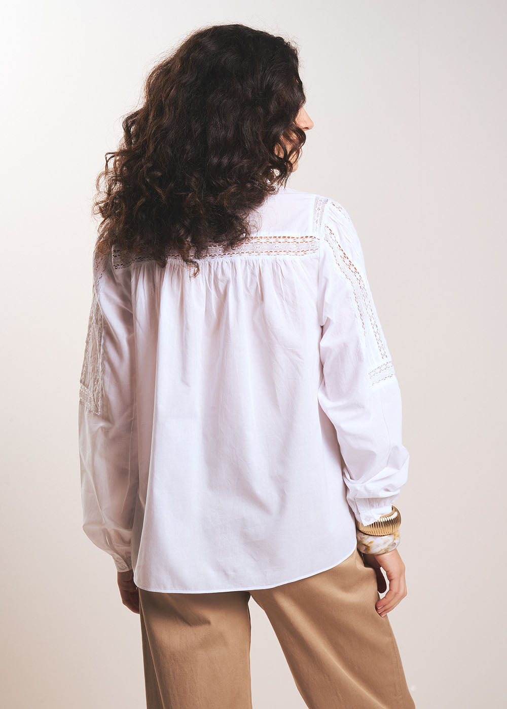 TANISSA Blouse ajourée à manches longues - 3 - Sud Express - Sud Express