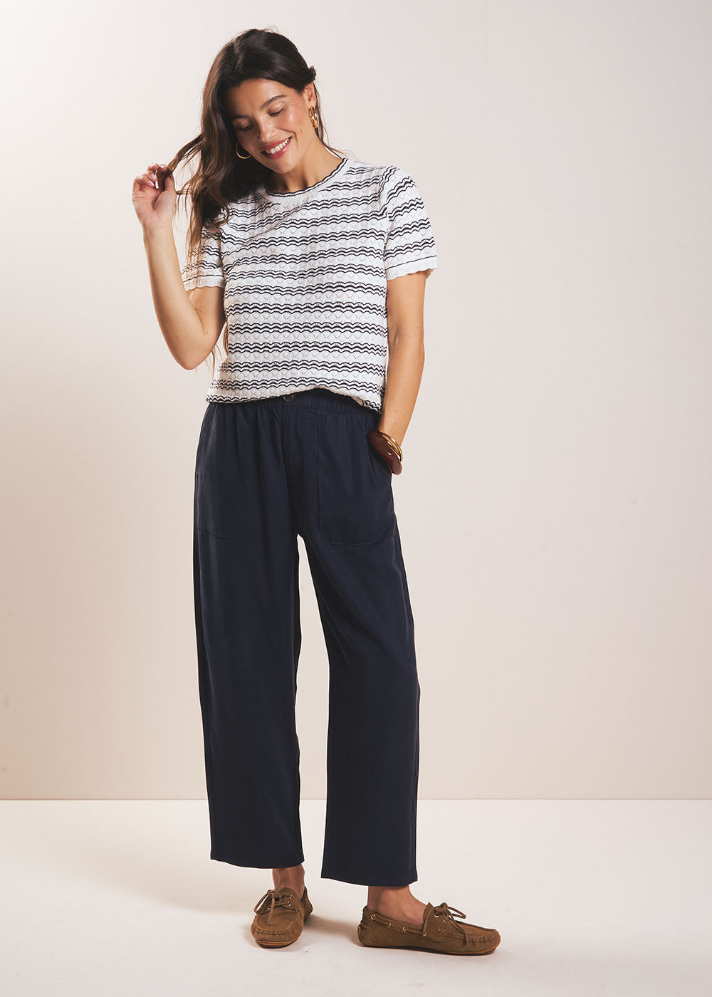 Pantalon carotte en lyocell - Sud Express - 1 - Sud Express