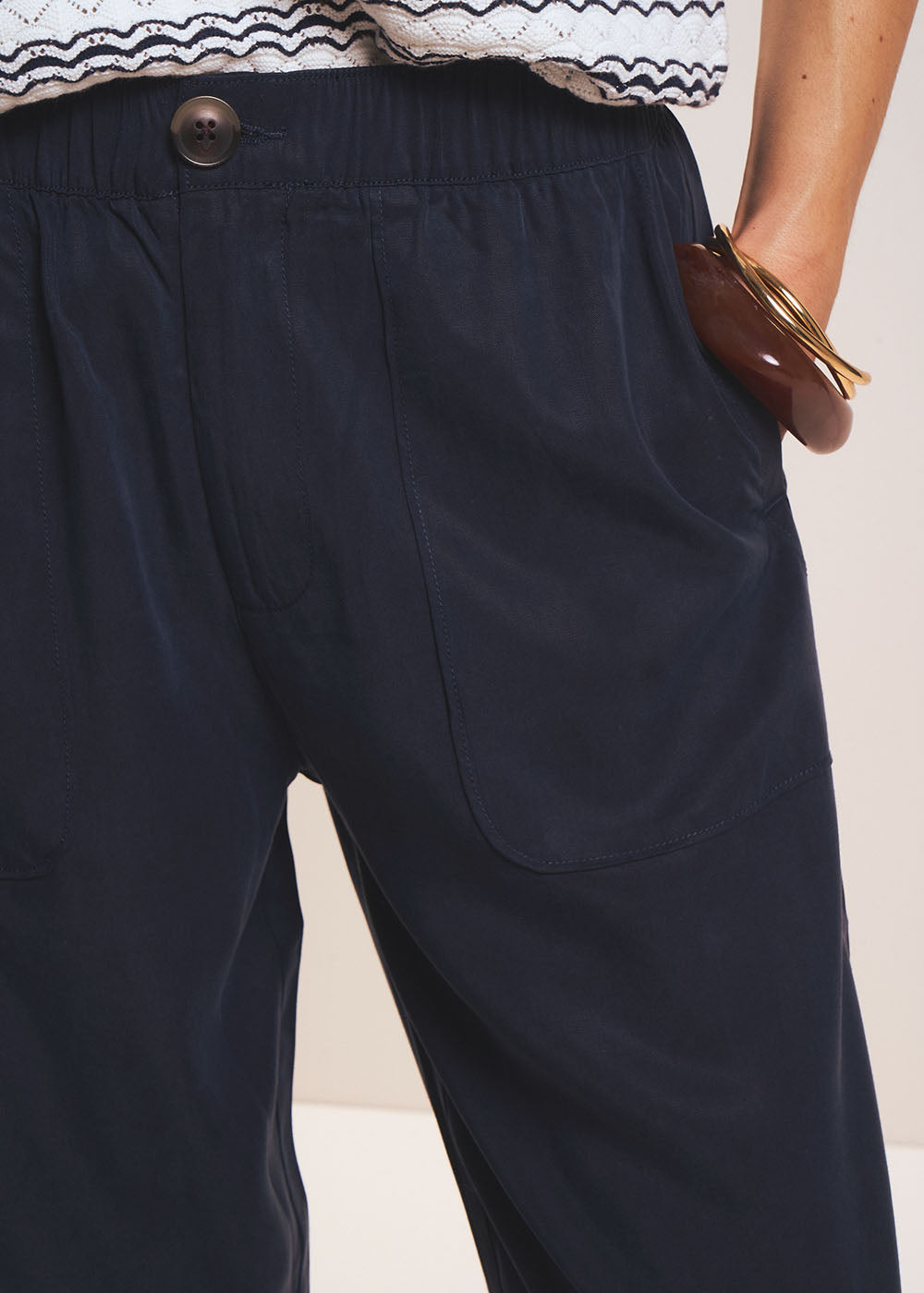 Pantalon carotte en lyocell - Sud Express - 2 - Sud Express