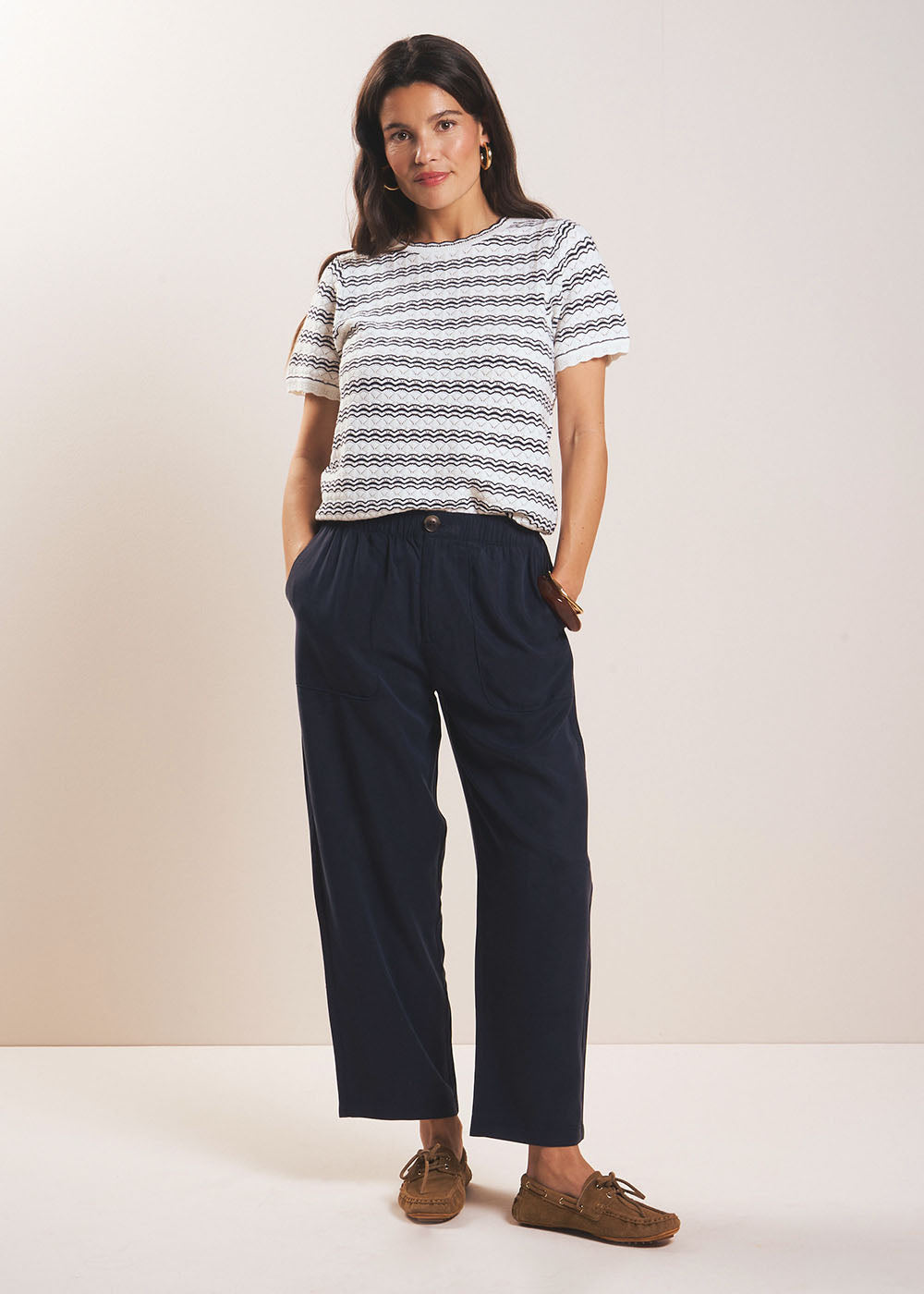 Pantalon carotte en lyocell - Sud Express - 4 - Sud Express