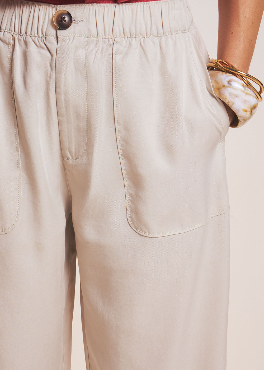 Pantalon carotte en lyocell - Sud Express - 2 - Sud Express