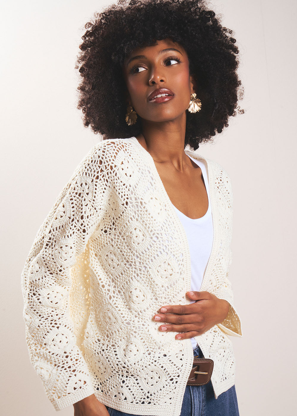 GALY Gilet en crochet - 1 - Sud Express - Sud Express