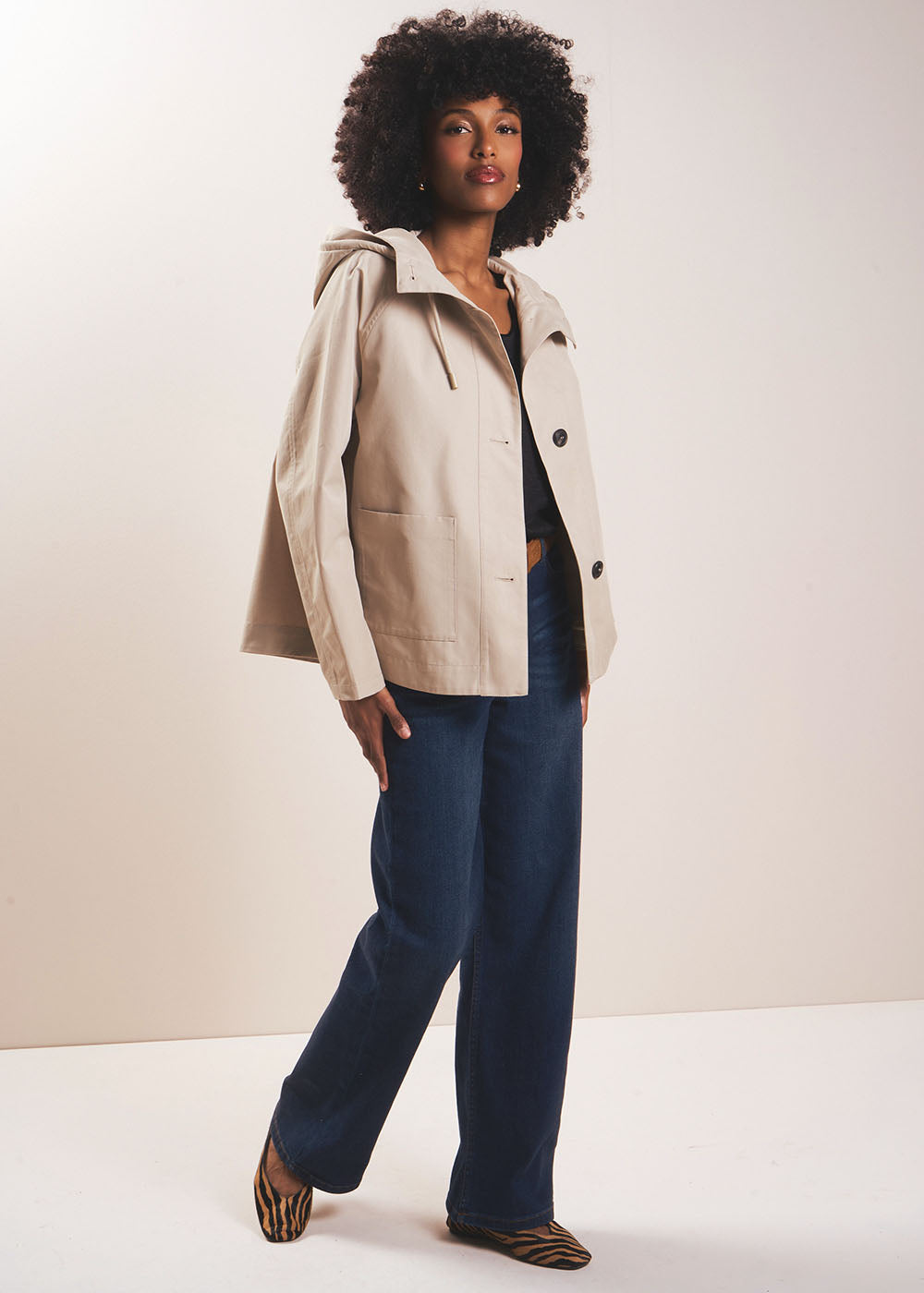 VODIR Veste courte déperlante à capuche - 1 - Sud Express - Sud Express