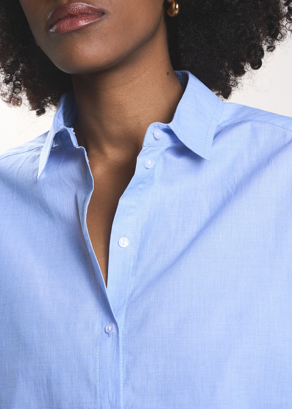 CALY Chemise oversize en popeline de coton - 2 - Sud Express - Sud Express